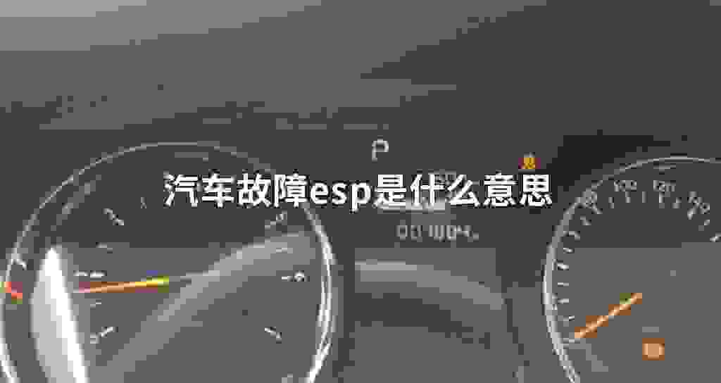 汽车故障问题esp是什么意思