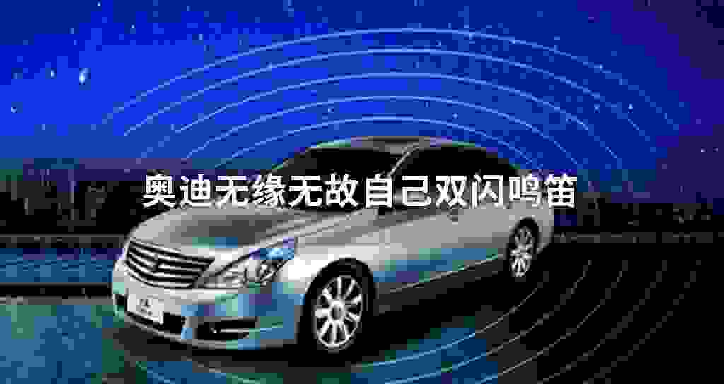 奥迪无缘无故自己双闪鸣笛