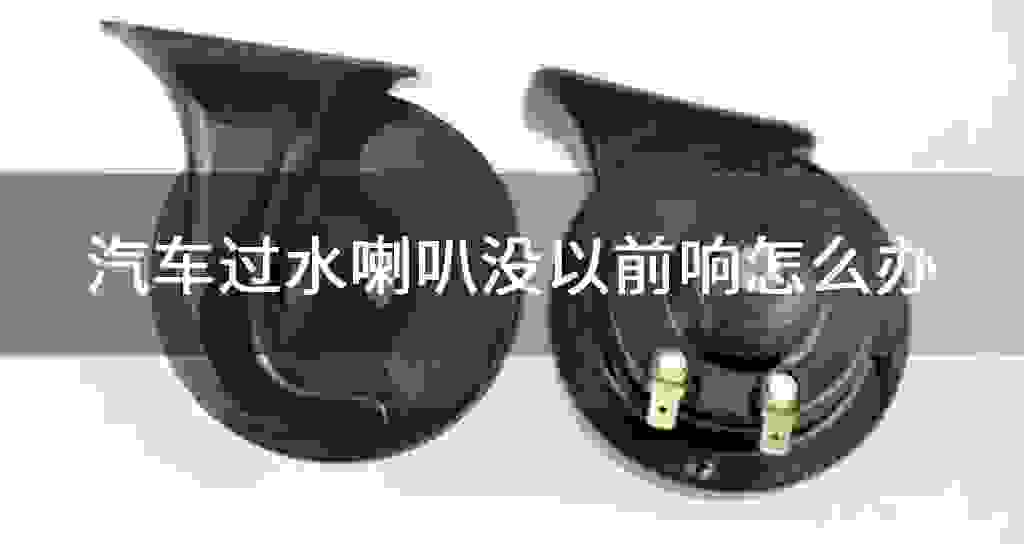 汽车过水喇叭没以前响怎么办